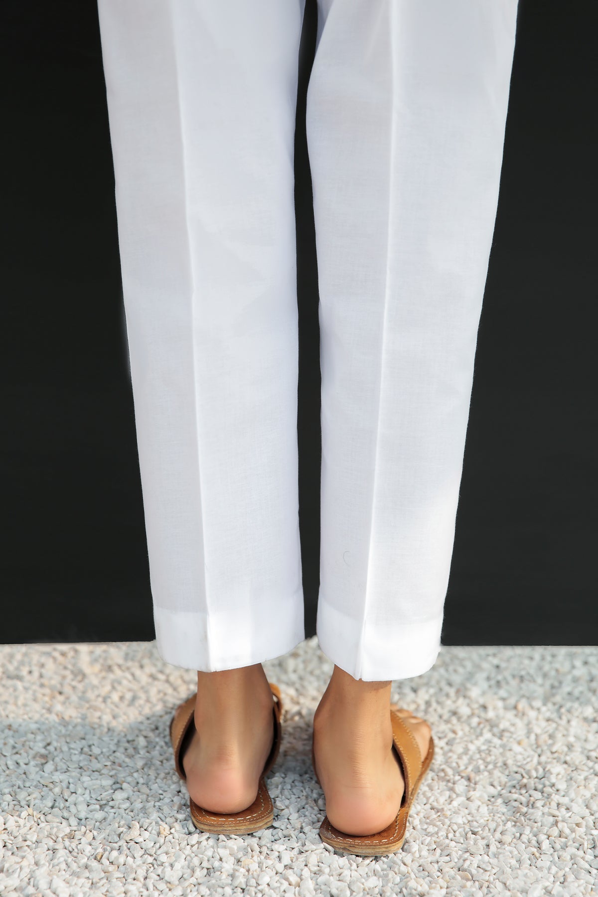Straight Cotton Pants