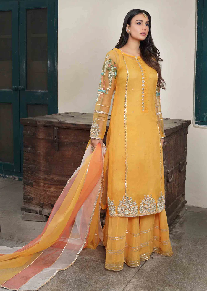Lotus Outfit in Saffron