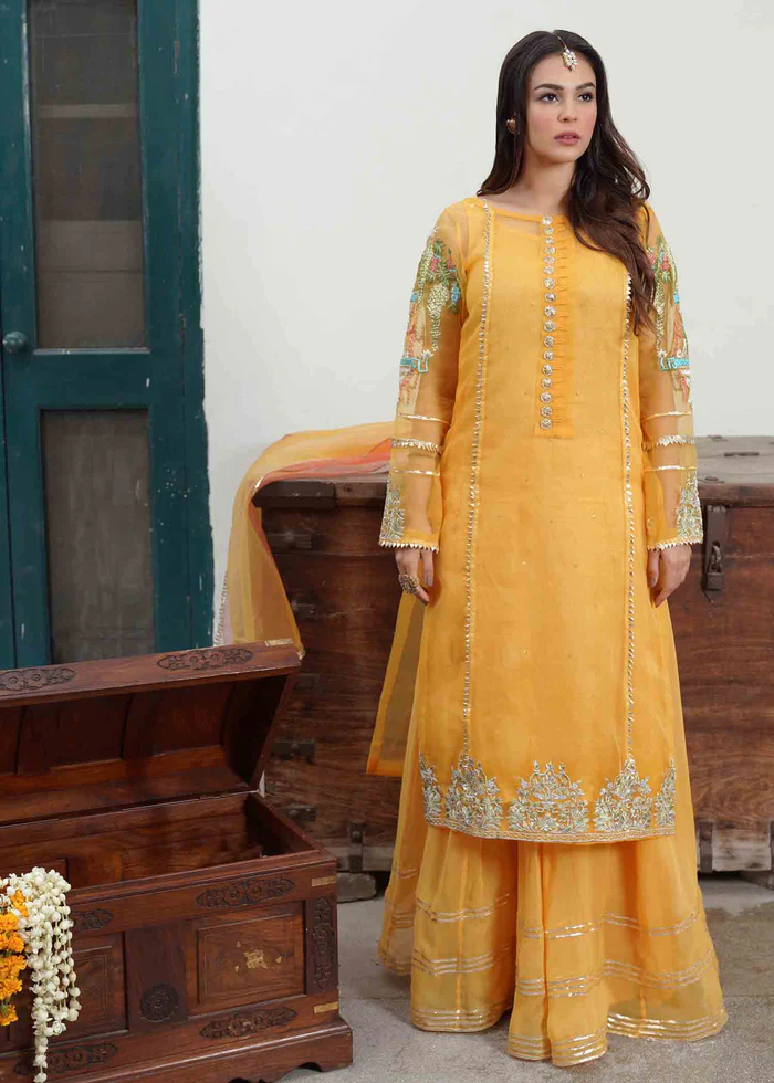 Lotus Outfit in Saffron