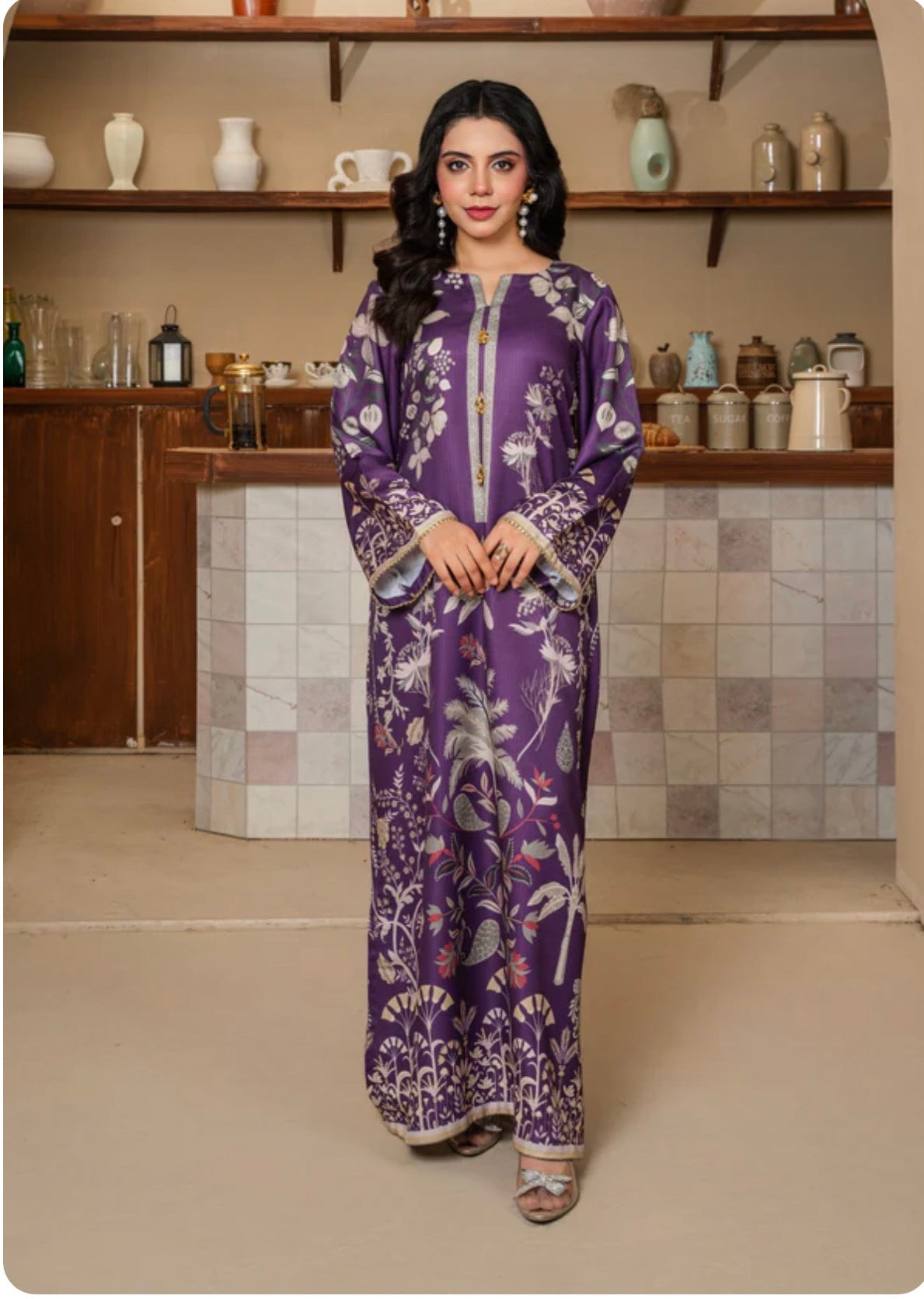 Royal Violet Kaftan