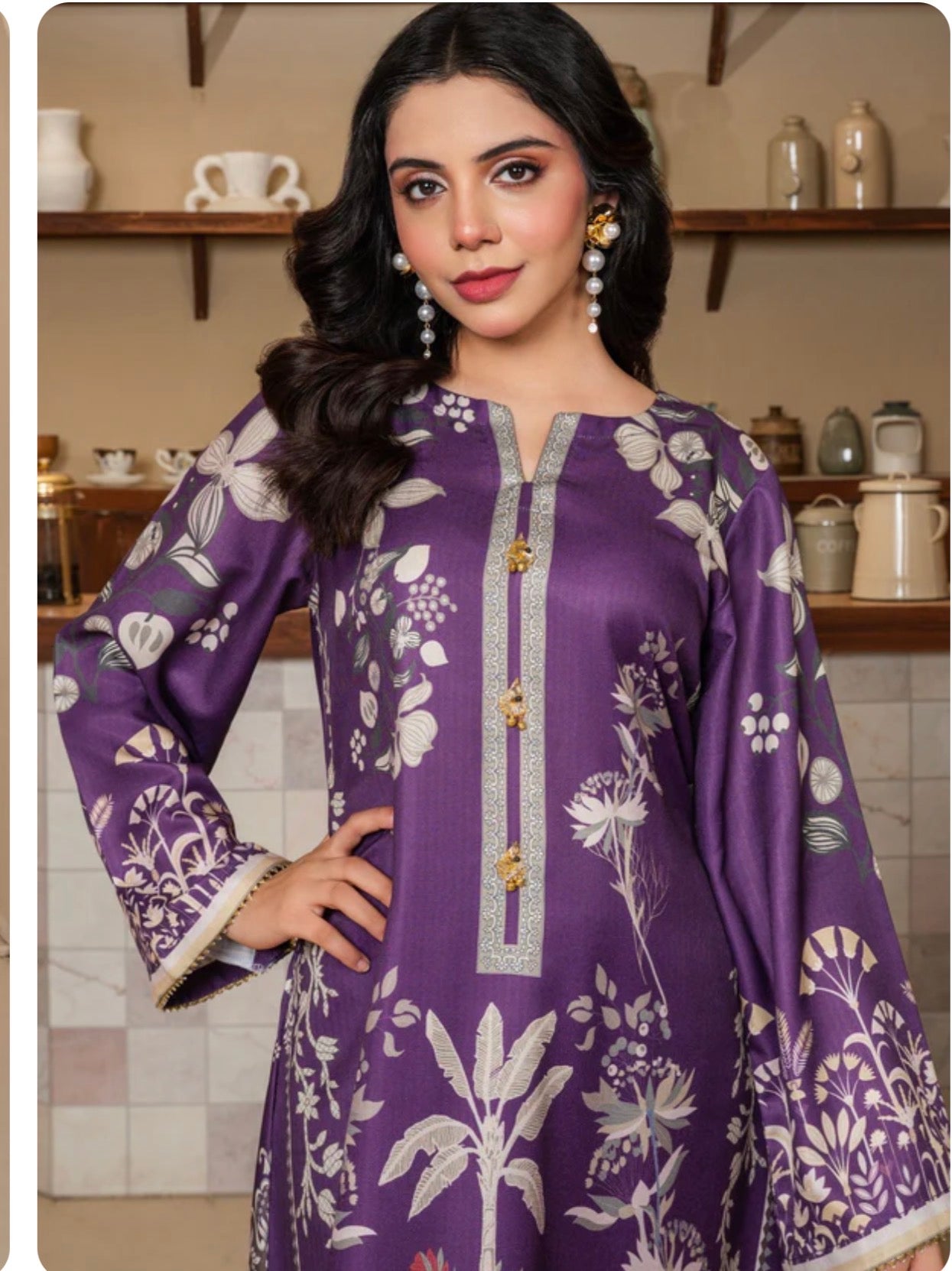 Royal Violet Kaftan