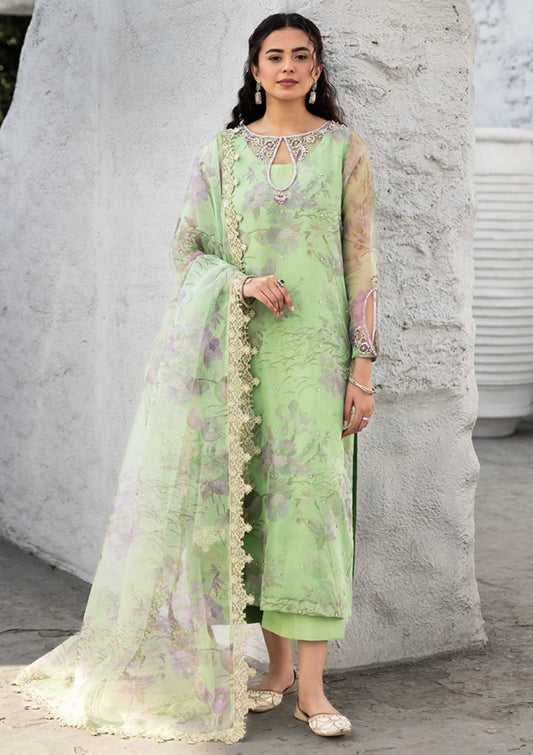 3-PC EMBROIDERED ORGANZA SUIT CMA-5-013