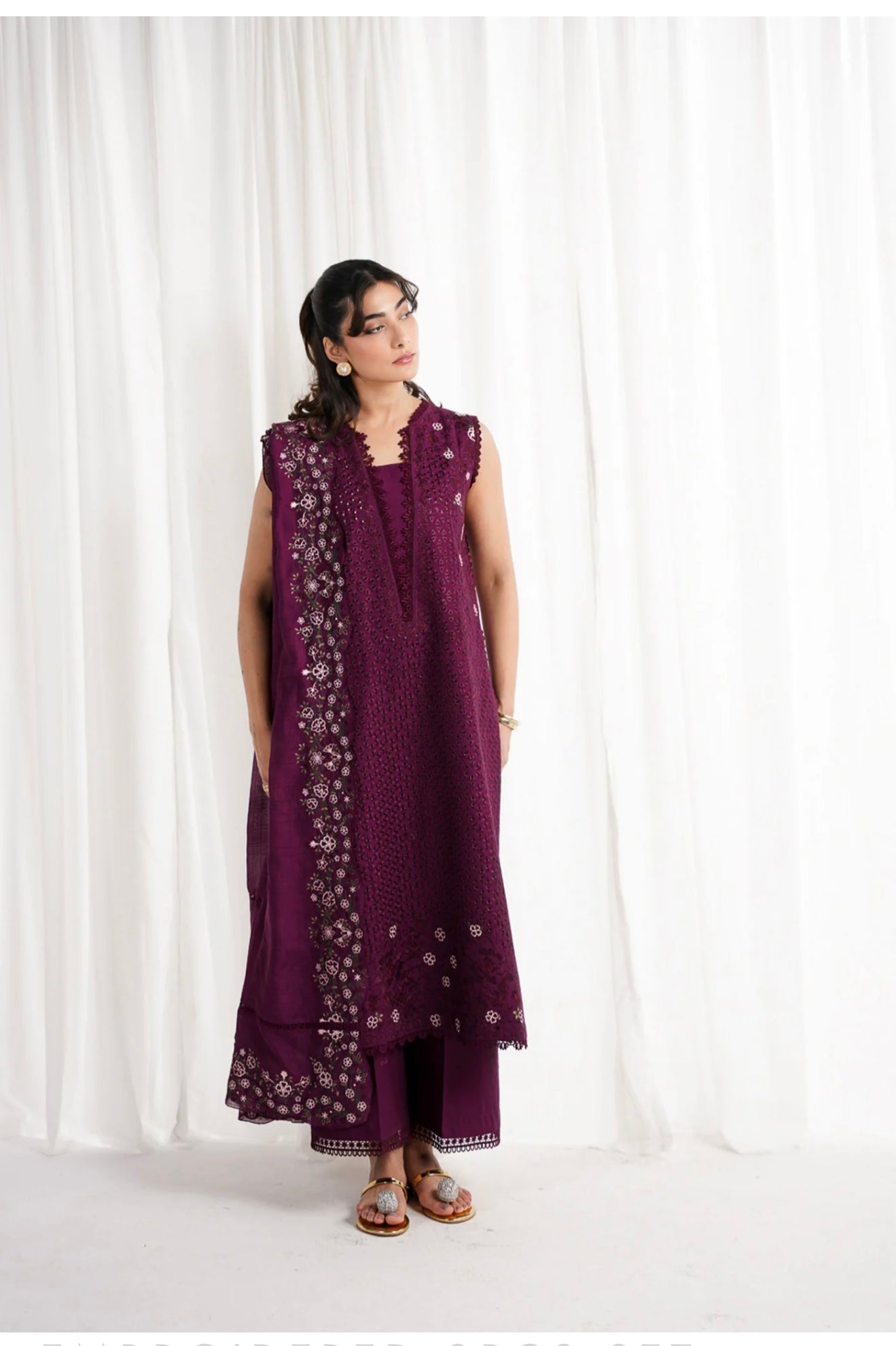 Deep plum set - Eid 2025