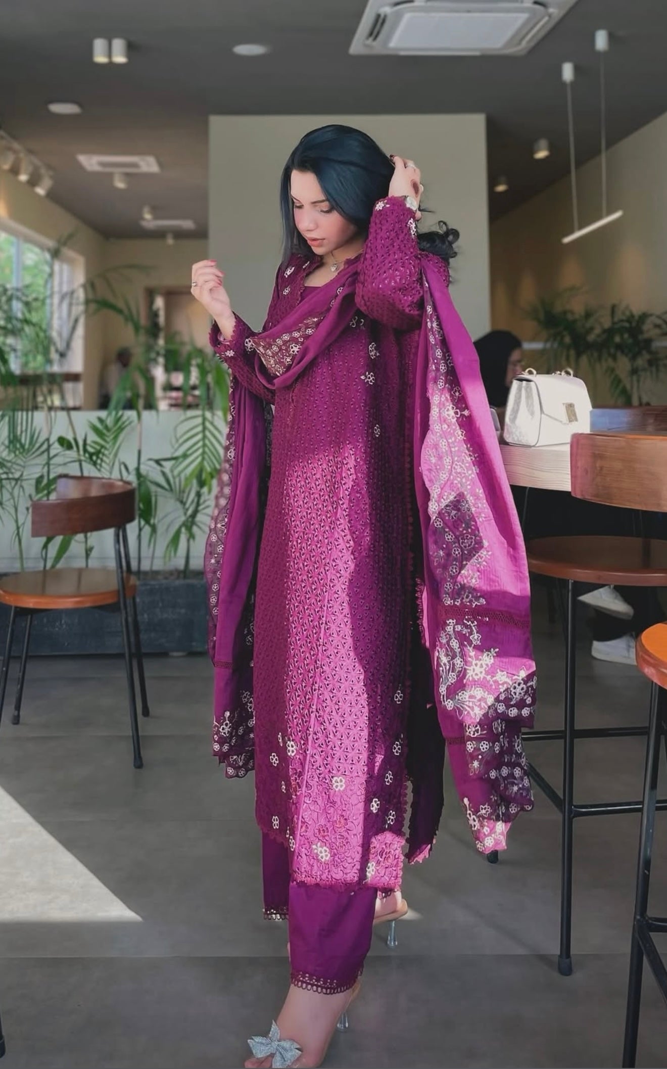 Deep plum set - Eid 2025