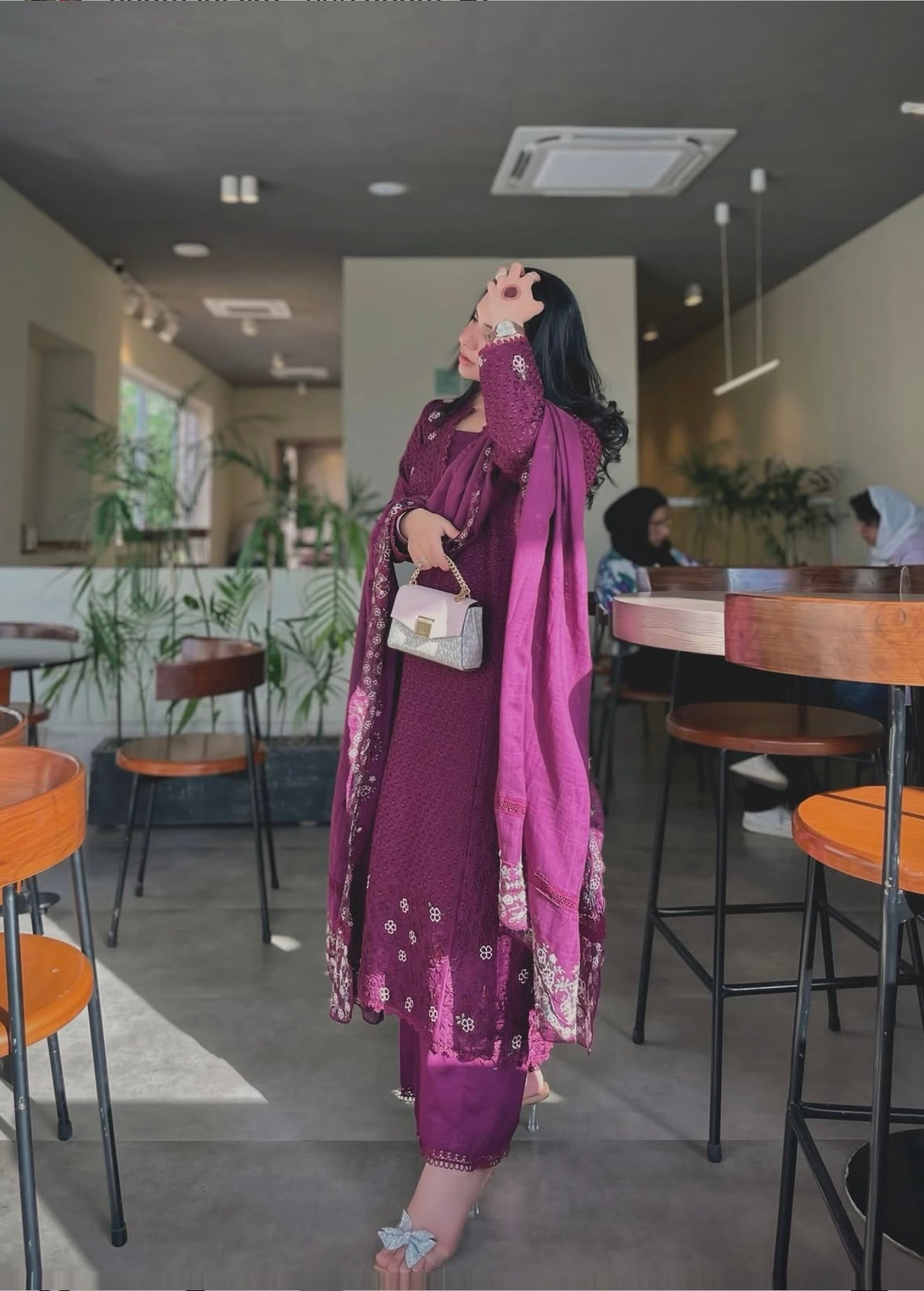 Deep plum set - Eid 2025