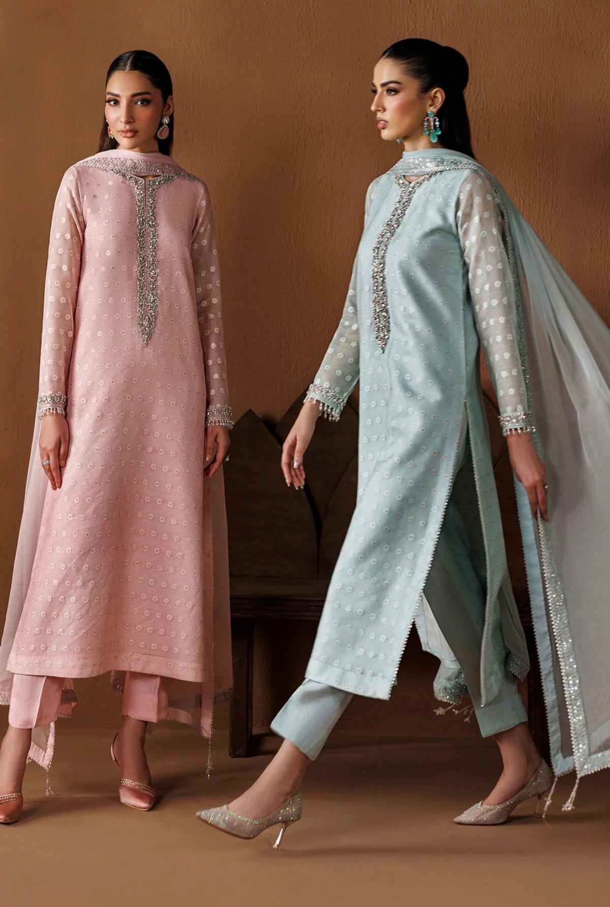 EMBROIDERED COTTON NET PR-1285