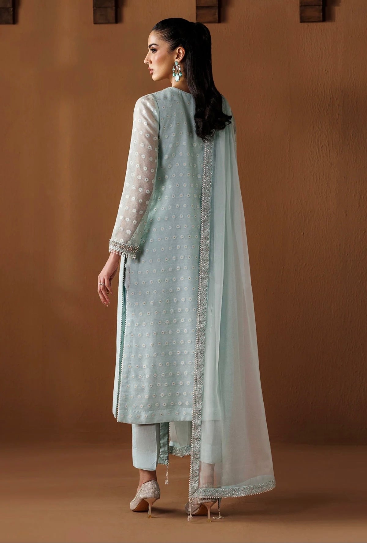 EMBROIDERED COTTON NET PR-1285