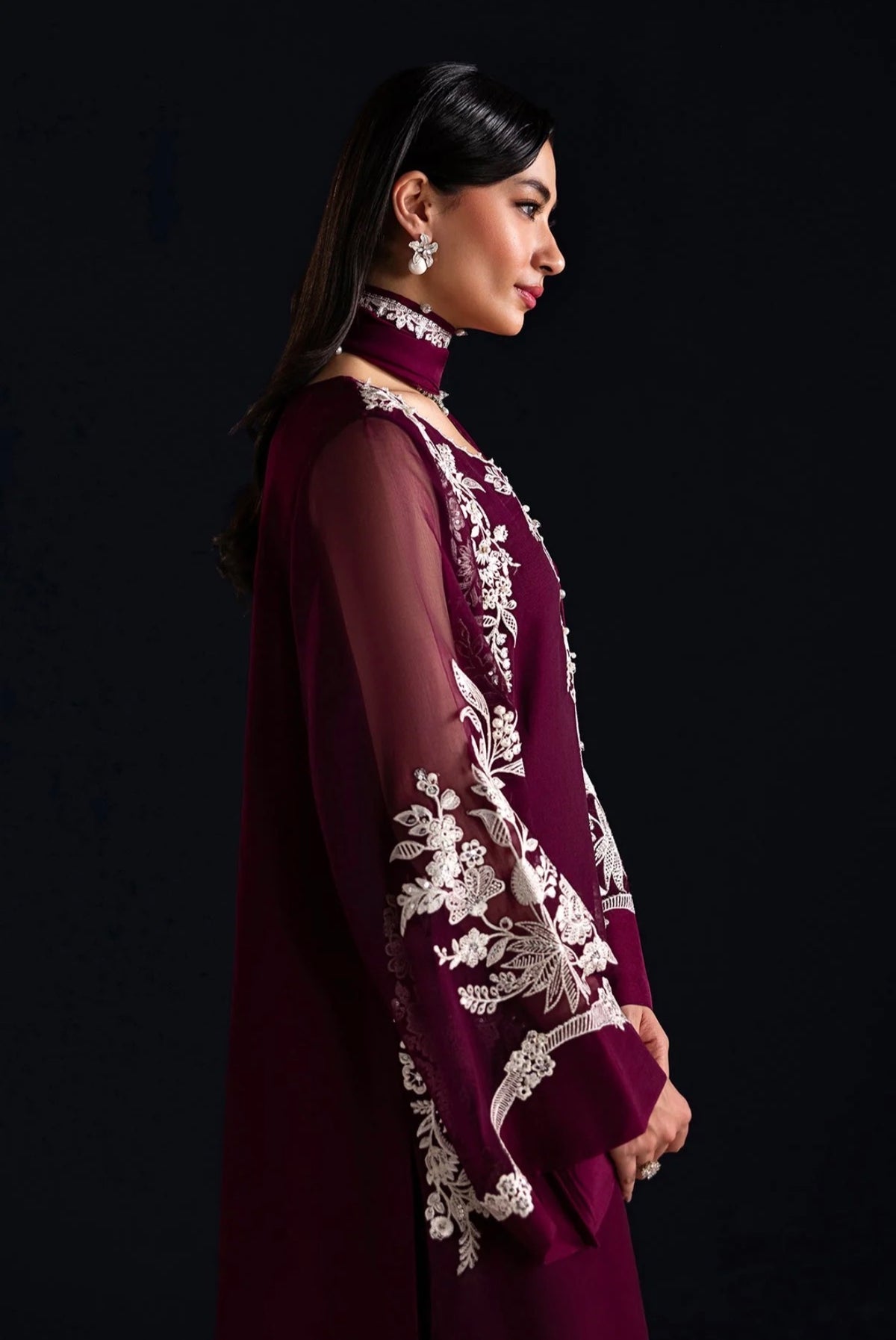 EMBROIDERED CHIFFON PR-1322