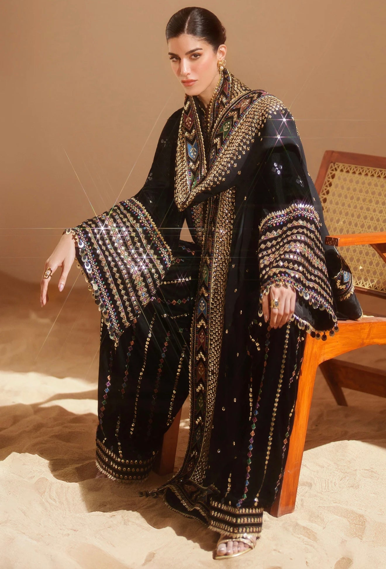 EMBROIDERED VELVET FORMAL VVF D-5